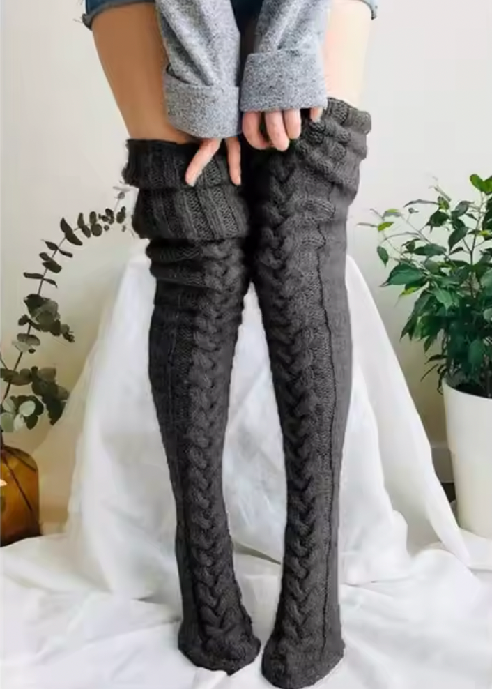 Cozy Over-Knee Thigh High Stockings – Warm & Stylish Winter Socks for Women