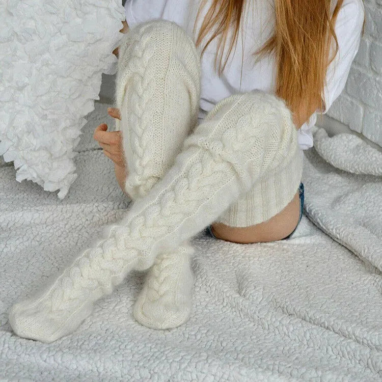 Cozy Over-Knee Thigh High Stockings – Warm & Stylish Winter Socks for Women
