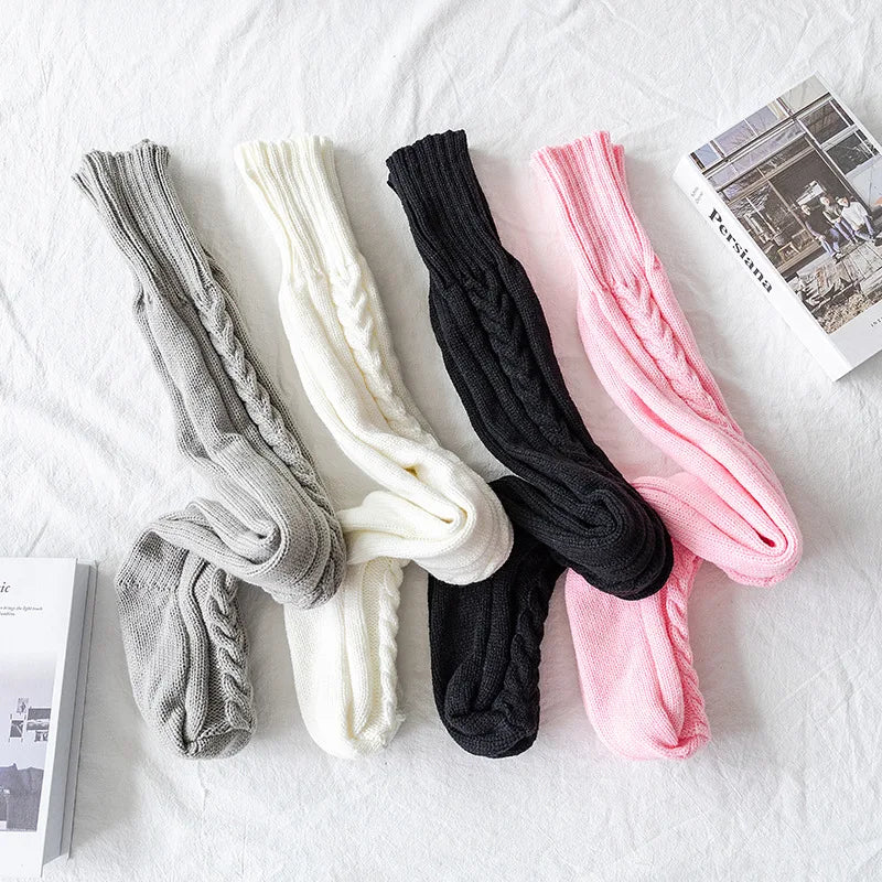 Cozy Over-Knee Thigh High Stockings – Warm & Stylish Winter Socks for Women